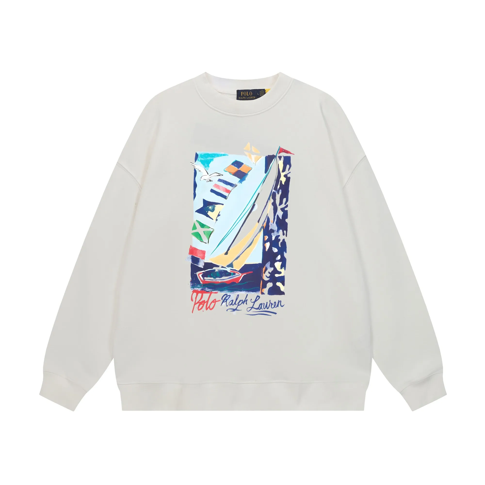P200 Long-term stock] RalphLauren/Ralph Lauren 2025 autumn and winter new bear letter print 420g heavy large terry sweatshirt Ralph Lauren's age-reducing item, the coat fabric is made of 85% cotton ➕15% polyester, which not only retains the softness, comfort and breathability of cotton, but also adds the wear resistance and wrinkle resistance of polyester fiber, making the clothes more durable and easy to care for. Even in slightly cooler weather, you won't feel stuffy when wearing it. This kind of fabric has a natural crisp feel and is not easy to pill or deform. The bear on the chest is printed with English letters. It is full of color, full of three-dimensionality, and lifelike, adding a bit of liveliness and interest to the whole sweatshirt. There is no pressure to dress, regardless of age or gender. Complete accessories! Color: black, white, navy blue, light floral gray Size: M-L-XL-XXL